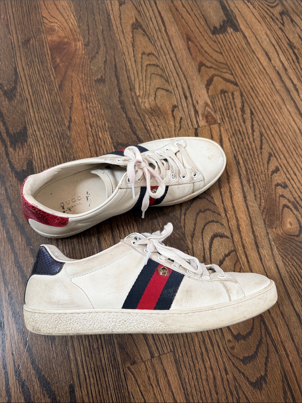 Worn Gucci Sneakers